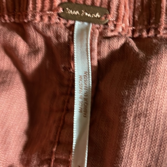 Free people corduroy button mini skirt color myrrh size 2 NWT - Picture 5 of 12